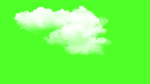 CLOUDS GREEN SCREEN Stock Footage 231281777