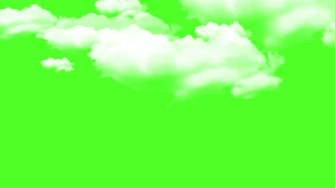 CLOUDS GREEN SCREEN Video stock 231281855