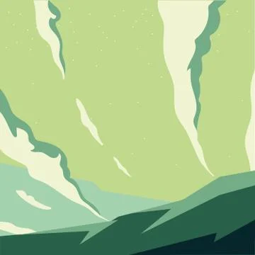 Clouds at green sky vector design Stockillustratie