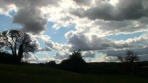 Clouds - grey and White moving slowly Stock Footage 41173547