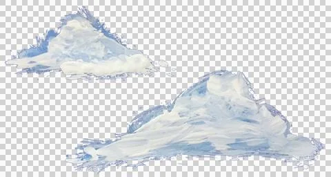 Clouds - Hand Painted Stock Illustration