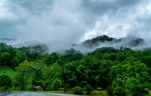 Clouds Hang Low Stock Photos
