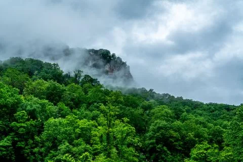 Clouds Hang Low Foto stock