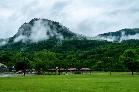Clouds Hang Low Foto stock