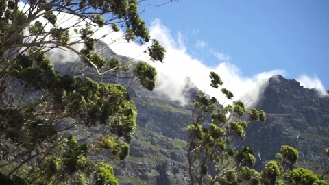 Clouds hanging over mountain Stock-Footage 149111389