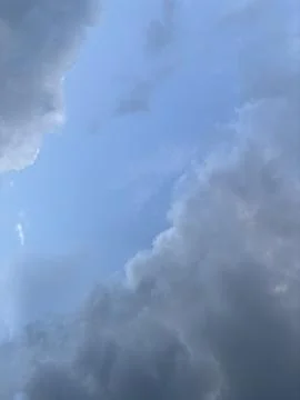 Clouds in he sky looking Grey and Black Stock Photos