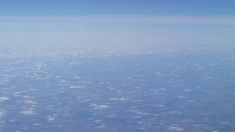 Clouds from the height of the aircraft. Stockbeeldmateriaal 101386857