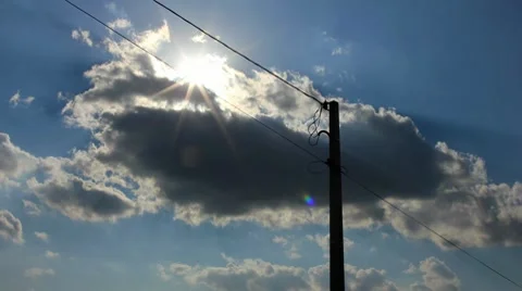 Clouds hiding the Sun Stockbeeldmateriaal 8985965