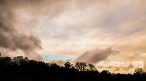 Clouds on the Hill - Austria - Timelapse Stock Footage 44102077