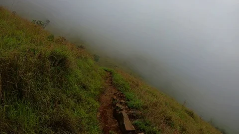Clouds in the hills of Western ghats Video stock 95595092