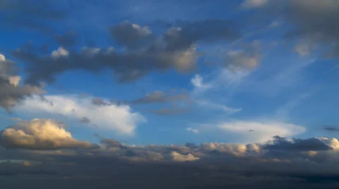 Clouds on horizon Stock Footage 2276427
