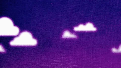 Clouds Hovering Over A Purple Fabric Texture Motion Background Stock Footage 143129275
