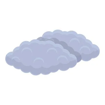 Clouds icon, cartoon style イラスト素材