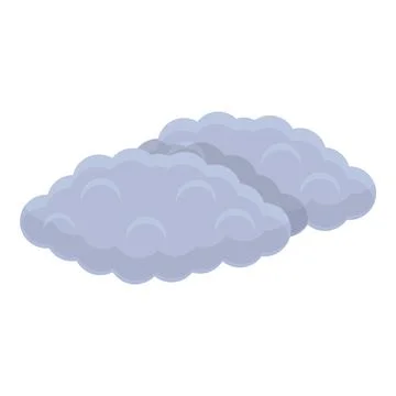 Clouds icon, cartoon style イラスト素材