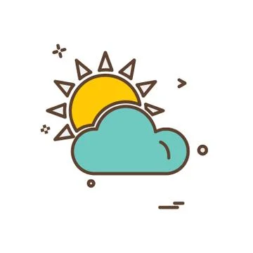 Clouds icon design vector 스톡 일러스트