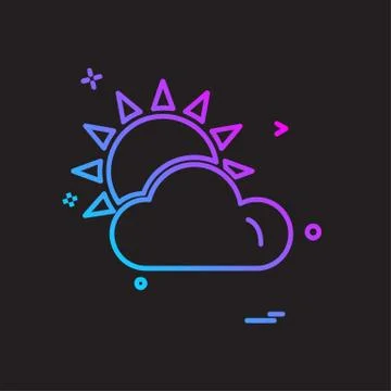 Clouds icon design vector 스톡 일러스트