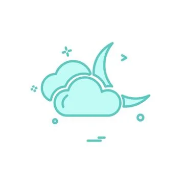 Clouds icon design vector 스톡 일러스트