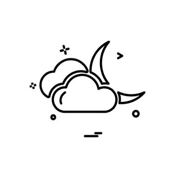 Clouds icon design vector 스톡 일러스트