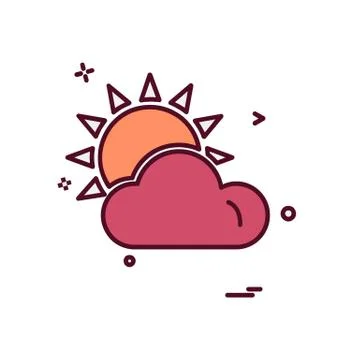Clouds icon design vector 스톡 일러스트