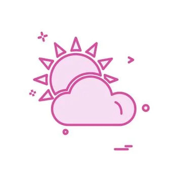 Clouds icon design vector 스톡 일러스트