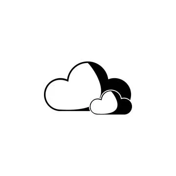 Clouds icon. Element of weather elements illustration. Premium quality graphic 스톡 일러스트