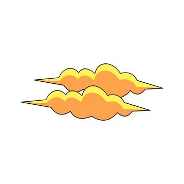 Clouds icon. Flat illustration of clouds icon for web design. 스톡 일러스트