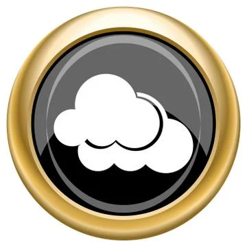 Clouds icon Illustrazione stock