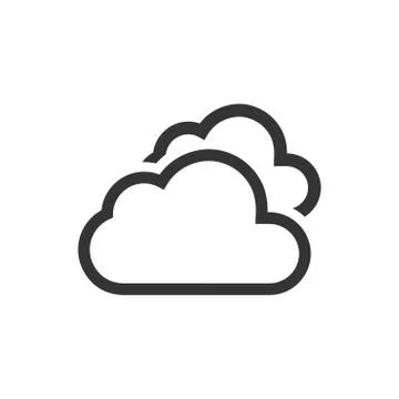 Clouds Icon Stock Illustration