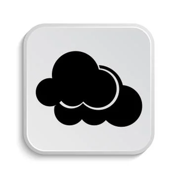 Clouds icon. Internet button on white  background.. Stock Illustration