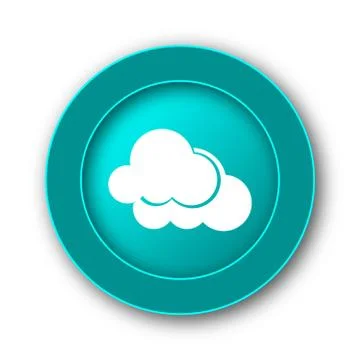  Clouds icon. Internet button on white background. Stock Illustration