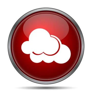 Clouds icon. Internet button on white background.. Stock Illustration