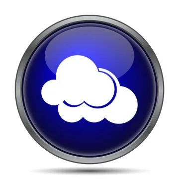 Clouds icon. Internet button on white background.. Stock Illustration