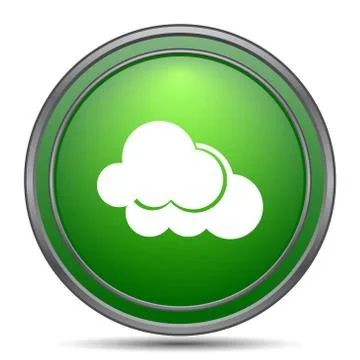 Clouds icon. Internet button on white background.. Stock Illustration