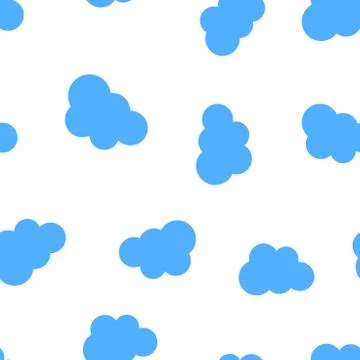 Clouds icon seamless pattern background. Business concept vector illustration Stockillustratie