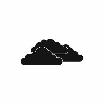 Clouds icon, simple style 스톡 일러스트