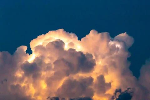 The clouds illuminated Stock-Fotos