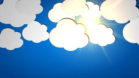 Clouds Stock Illustration