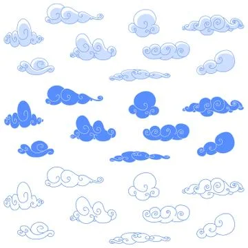 Clouds Illustrazione stock