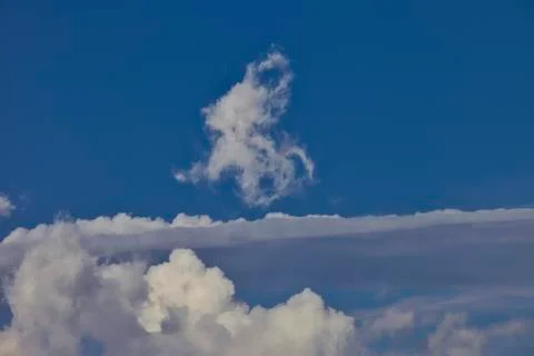 Clouds. Isolated. Copy Space. Foto stock