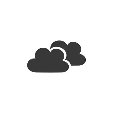 Clouds. Isolated icon. Weather vector illustration Stock Illustration