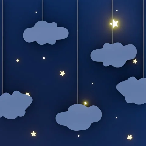 Clouds for kids background night 스톡 동영상 331302040