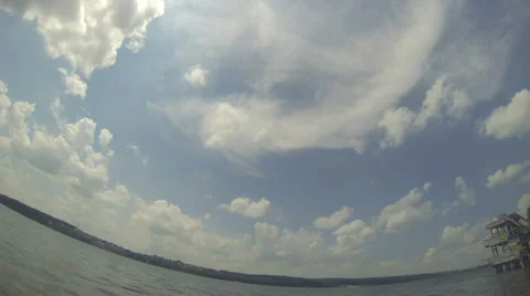 Clouds lake 3 Stock Footage 34446465