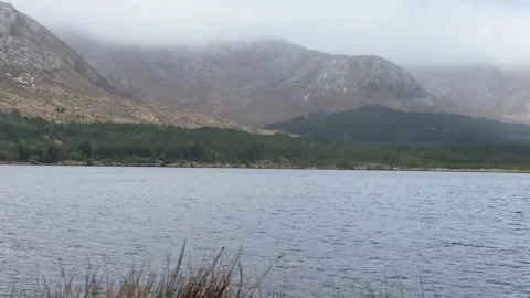 Clouds, lake and mountains view, Ireland Stock-Footage 314273389