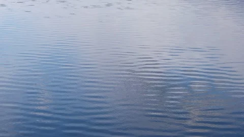 Clouds in a lake water background video Stockbeeldmateriaal 254808334