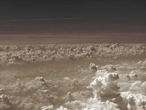 Clouds landscape Stock Illustration