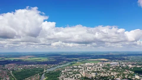 Clouds landscape over city Stock Footage 135105770