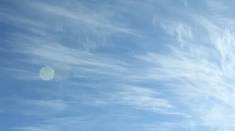 Clouds Light Blue Sky Stock Footage 10908405