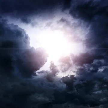 Clouds with a Light Stock Photos