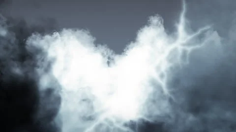 Clouds with Lightning in a seamless loop Stock Footage 282431205