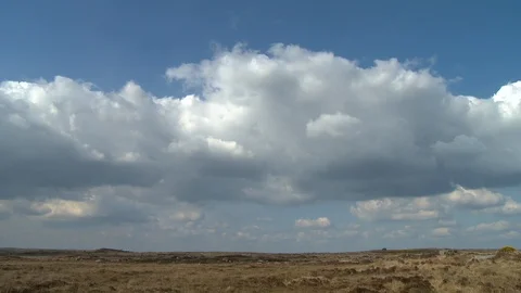 Clouds Loom Over Dry Plains Video stock 118949453